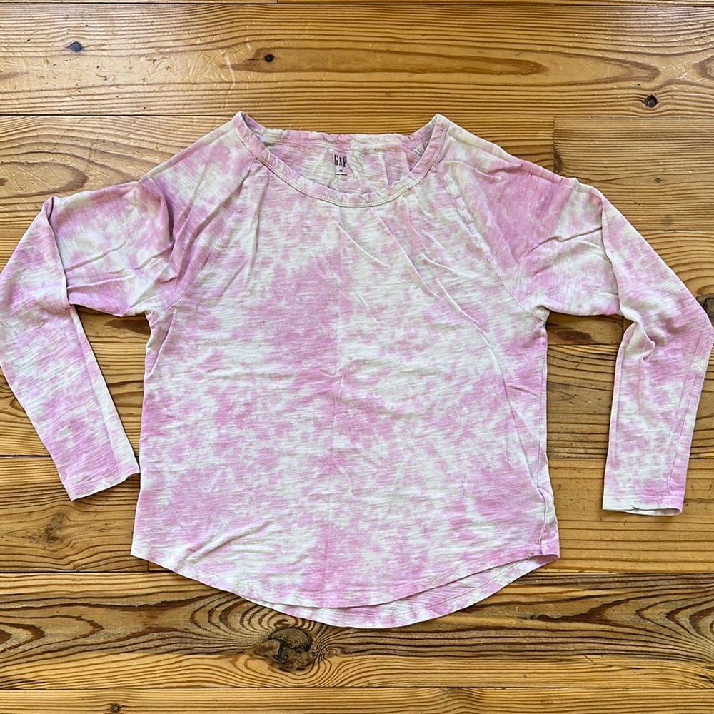 GAP Tie-Dye Pink Long Sleeve | x-small